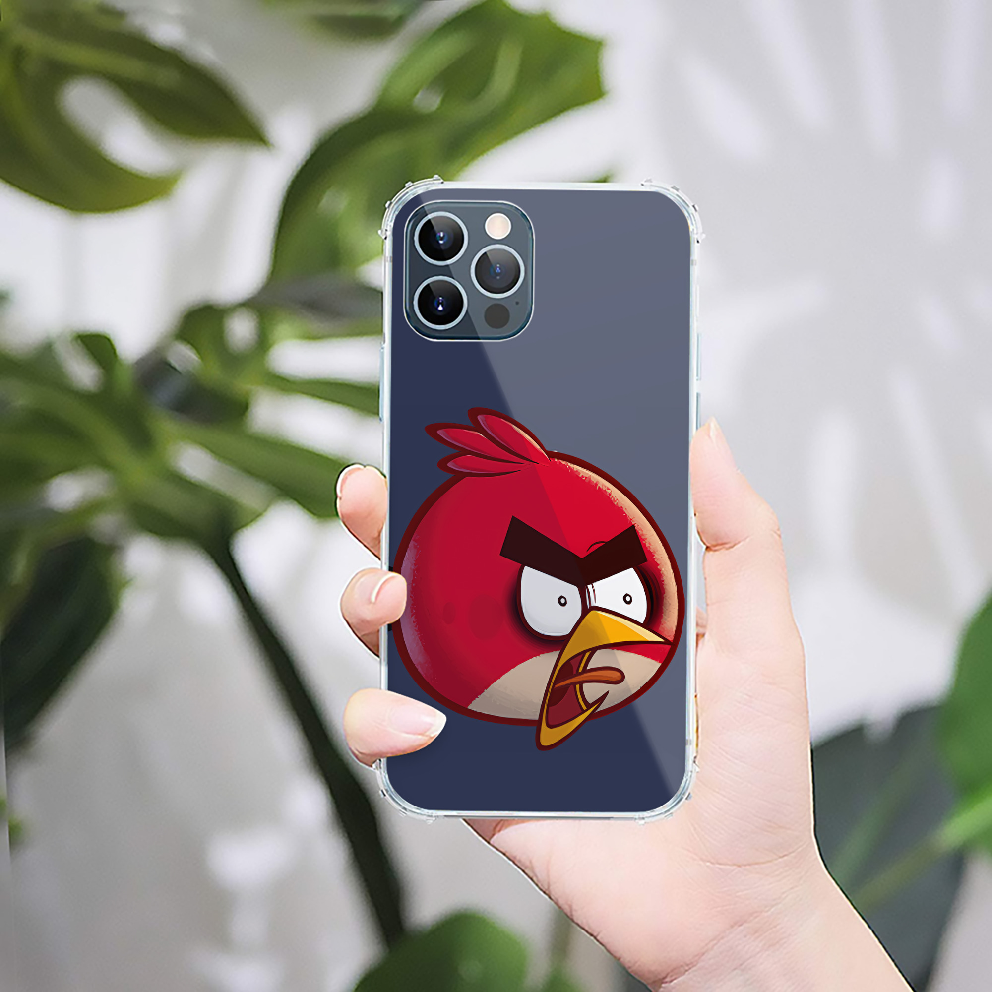 （画像用） Angry Birds アングリーバード 【iPhone 12シリーズ対応】透明スマホケース（クリアソフトケース）